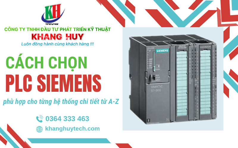 Cách chọn PLC Siemens